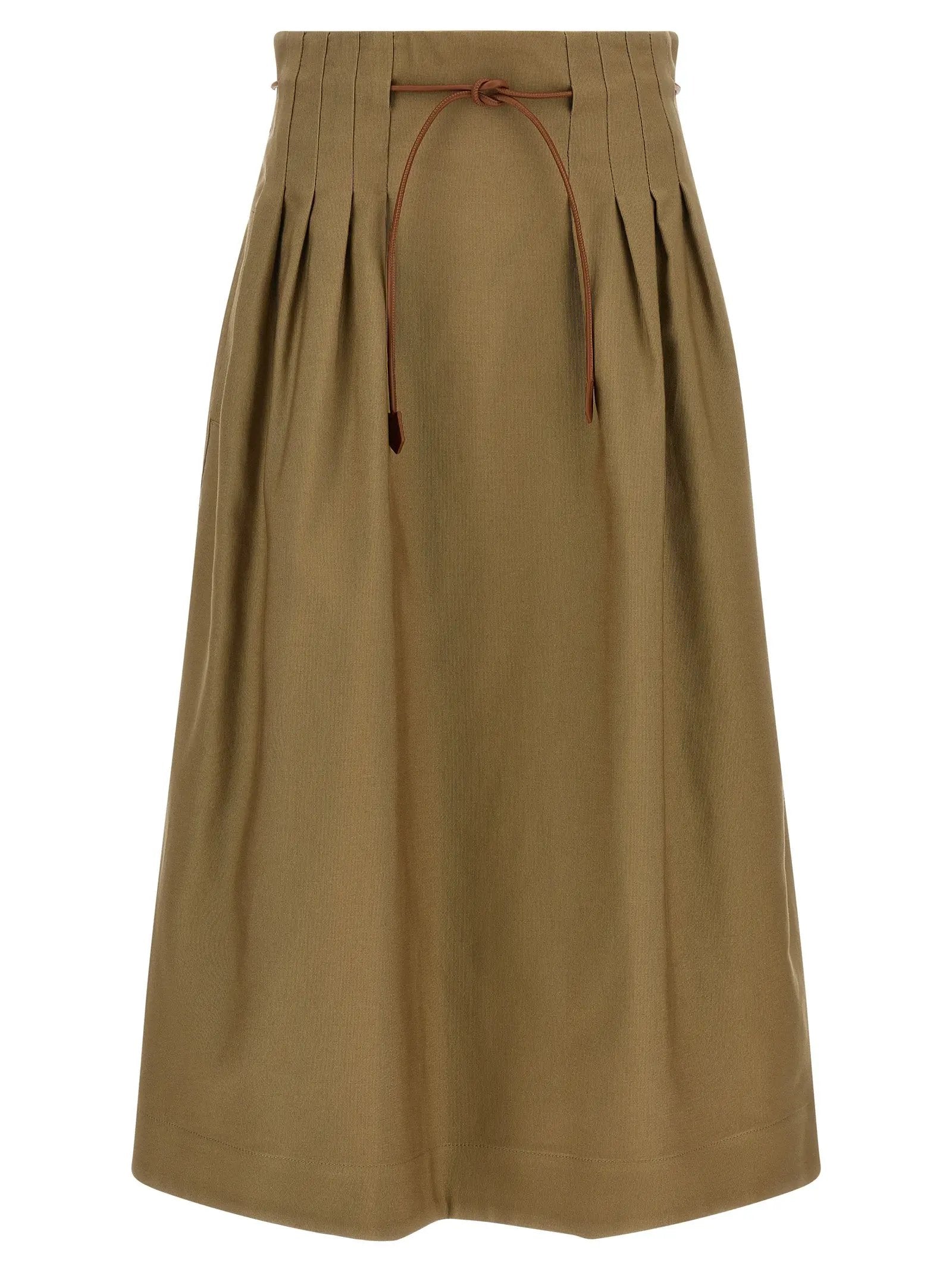 Jupe midi Max Mara bicolore en coton