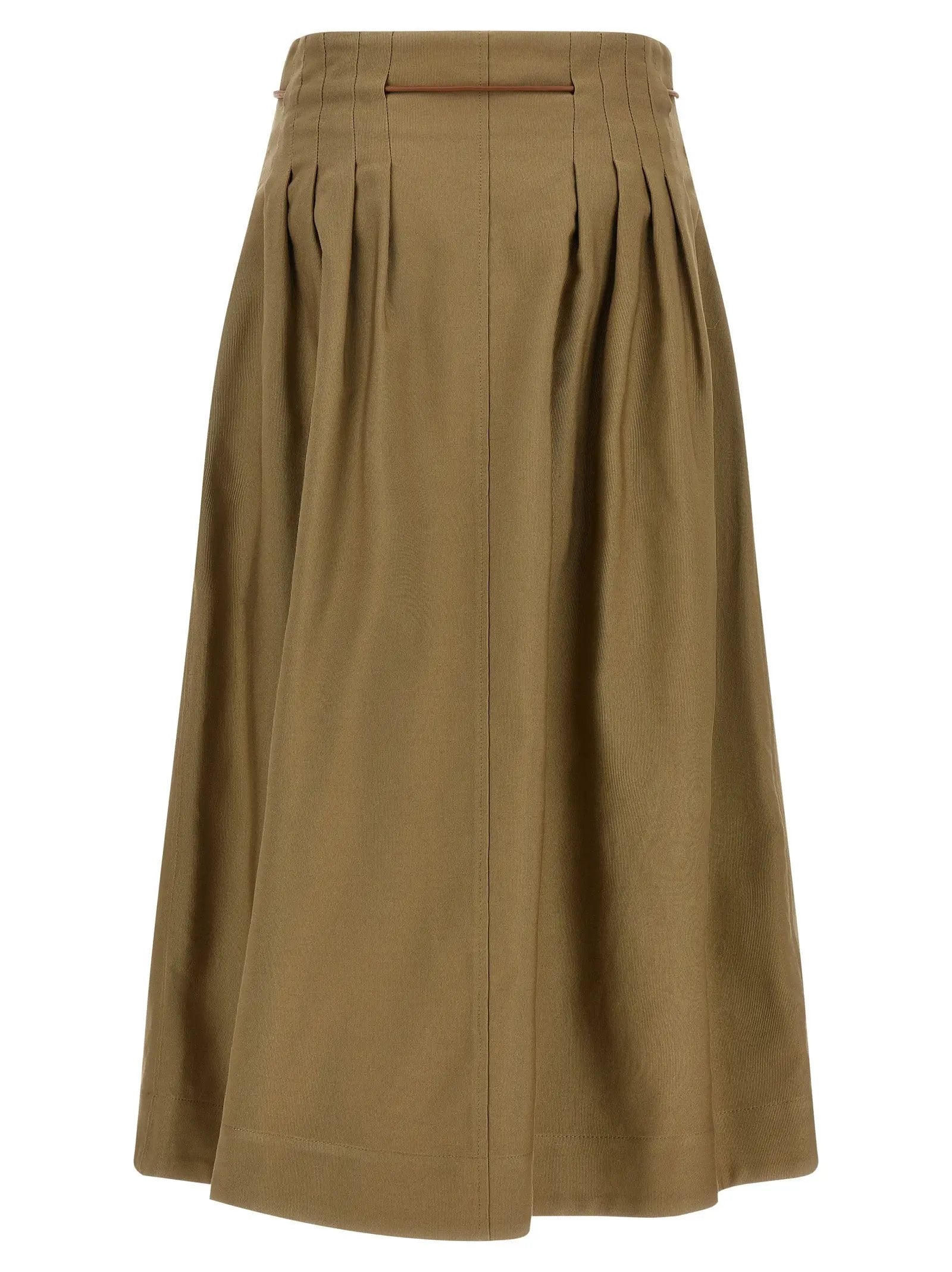 Jupe midi Max Mara bicolore en coton