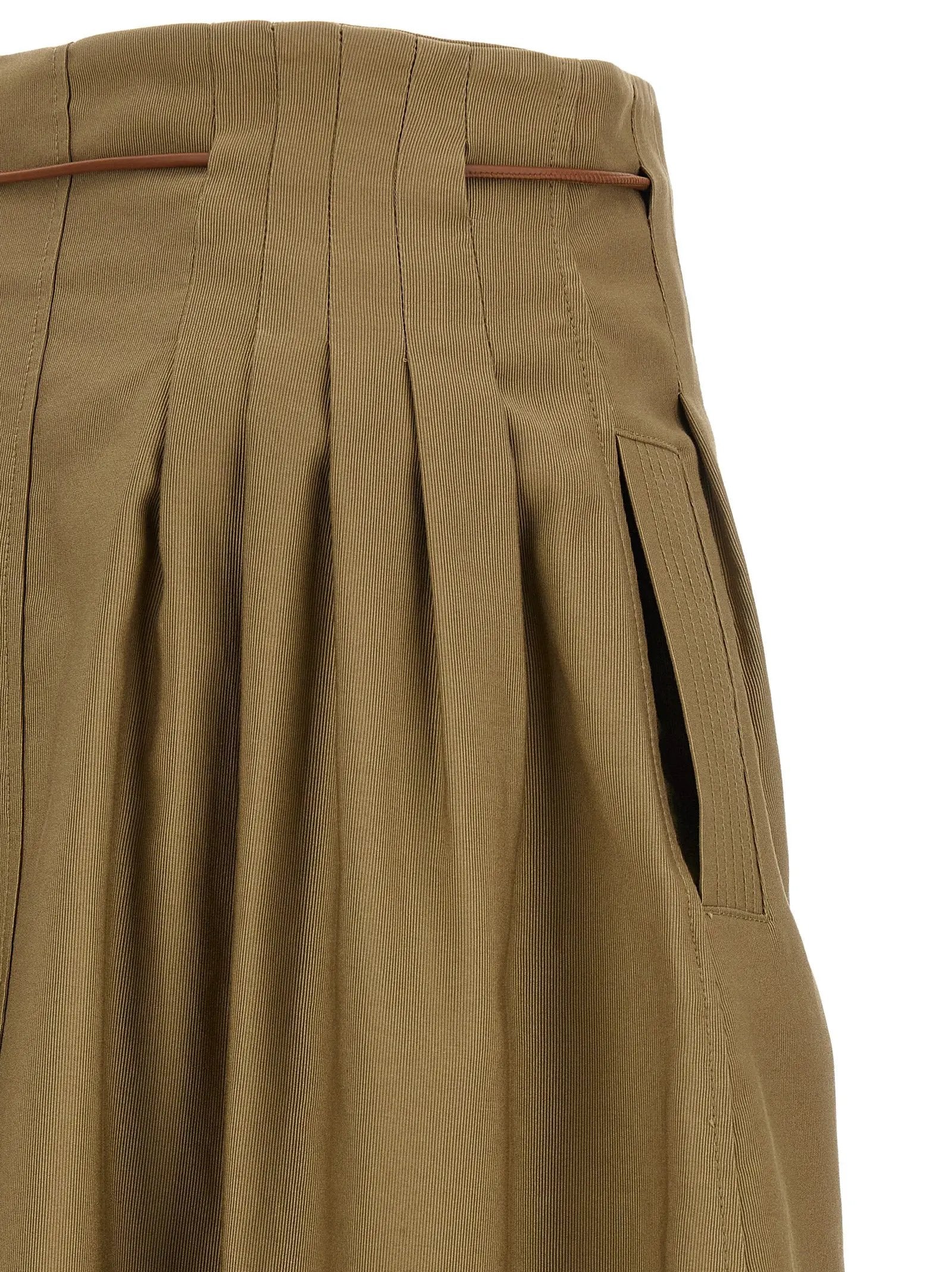 Jupe midi Max Mara bicolore en coton