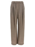 Brunello Cucinelli White Virgin Wool Casual Pants