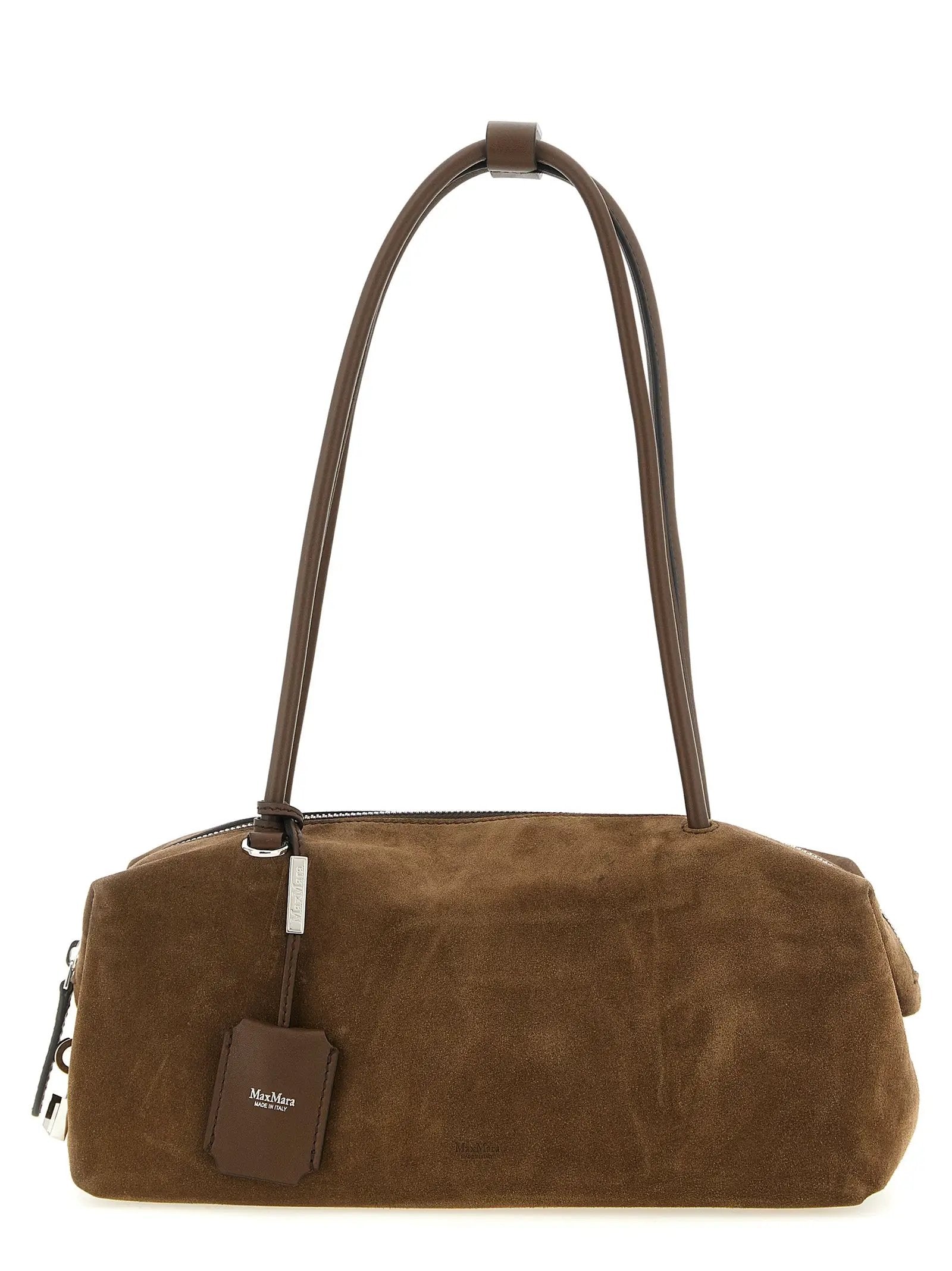 Sac bandoulière Max Mara en cuir de veau marron