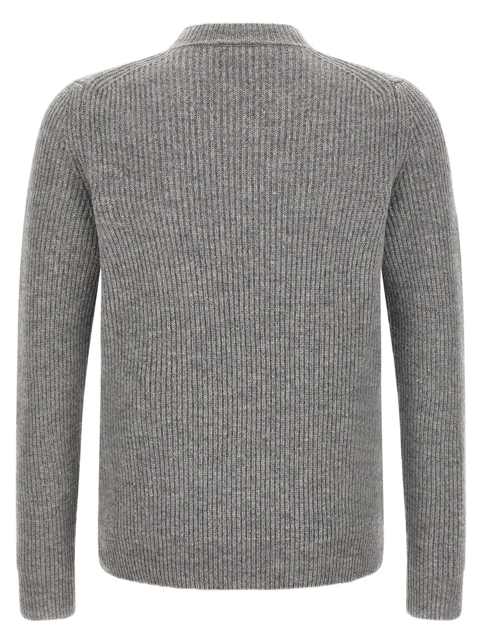 ZANONE Gray Virgin Wool Cardigan
