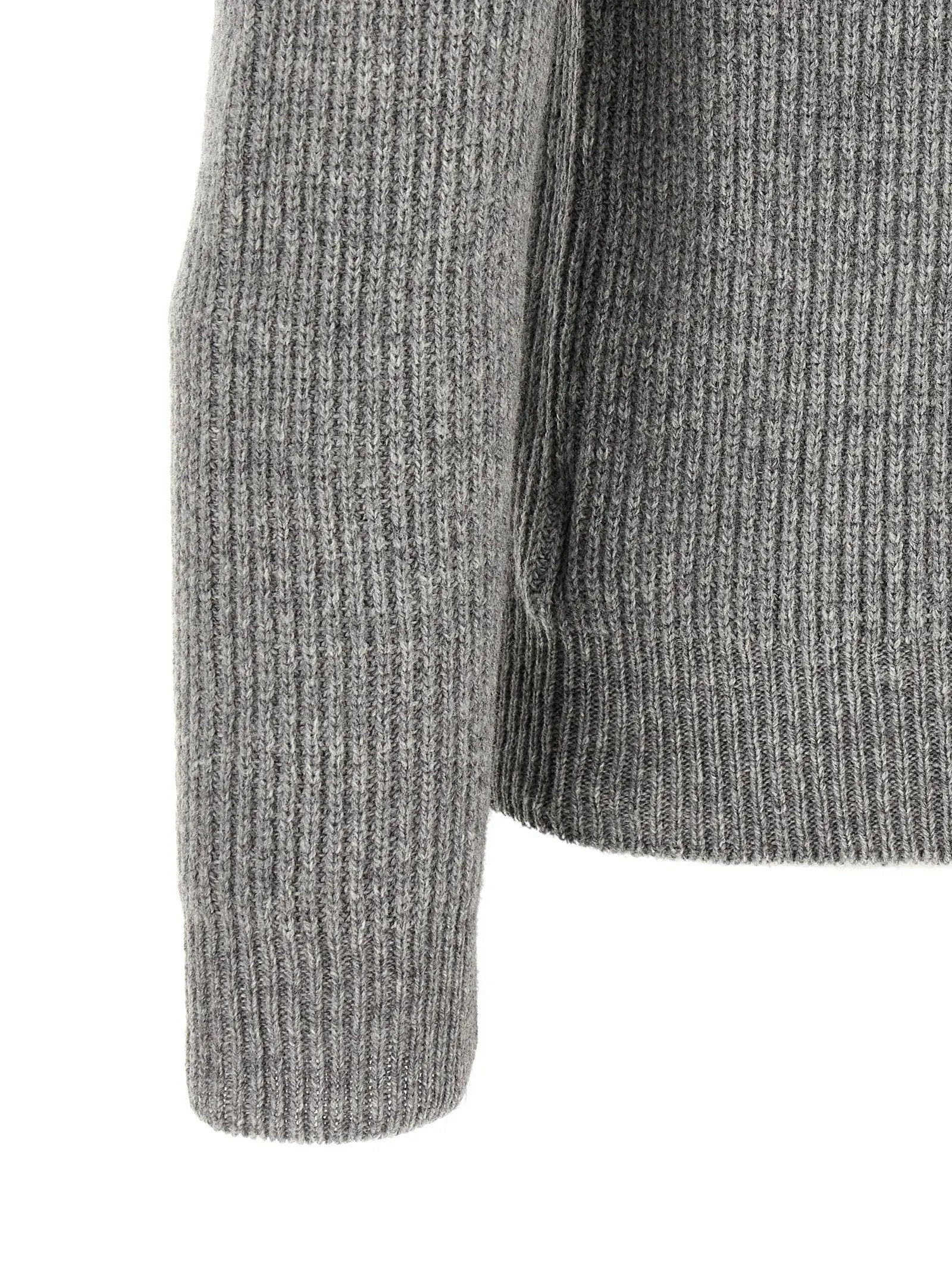 ZANONE Gray Virgin Wool Cardigan