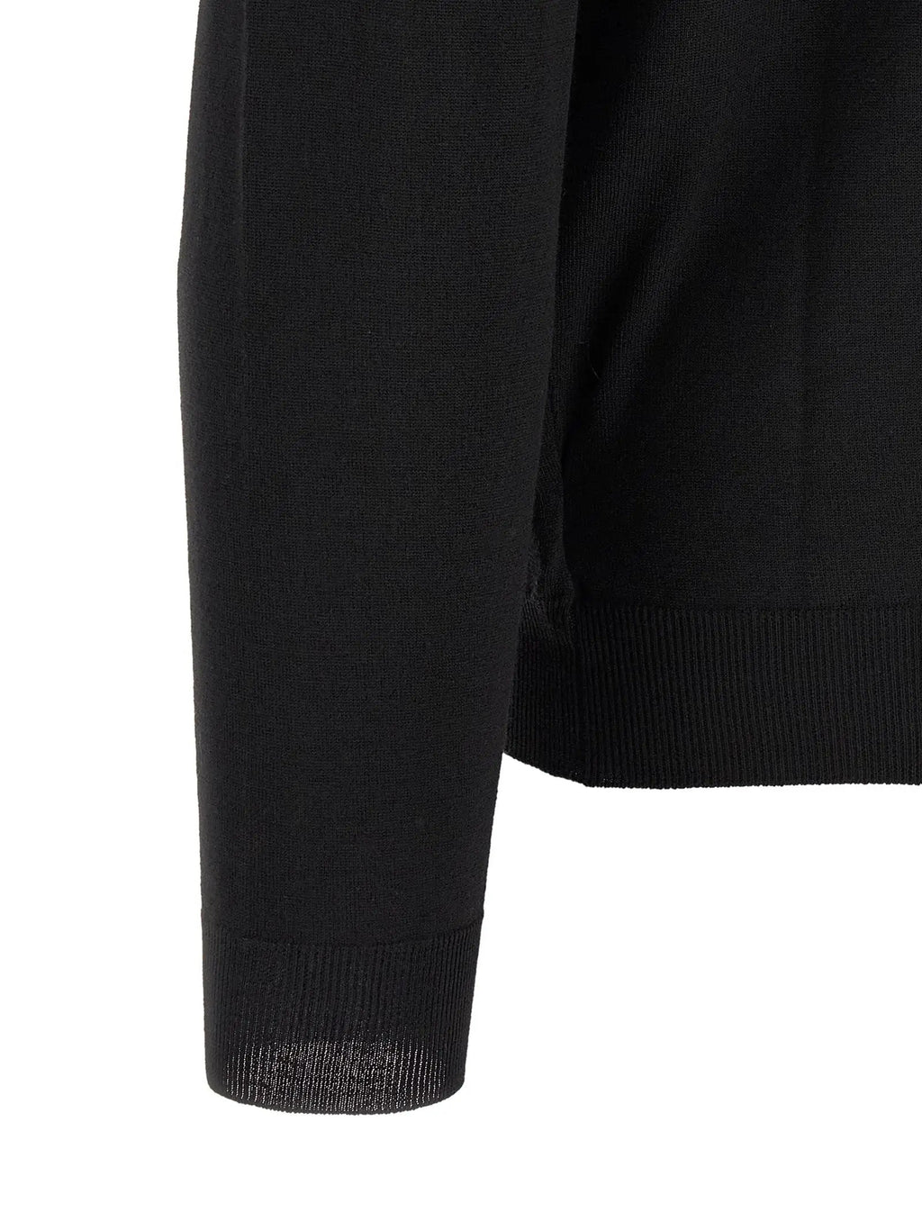 ZANONE Black Virgin Wool Polo Shirt
