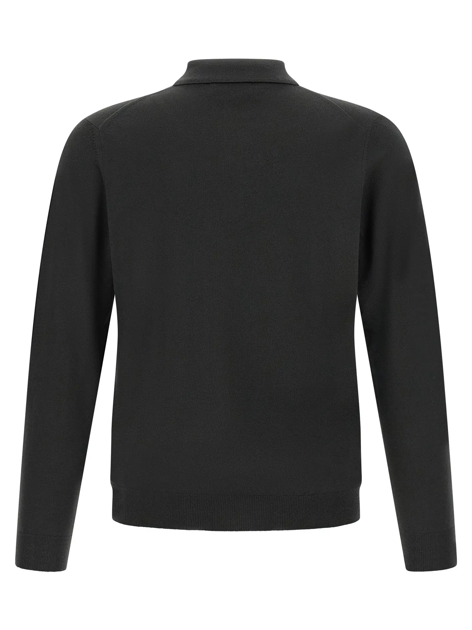 ZANONE Bicolor Virgin Wool Polo Shirt