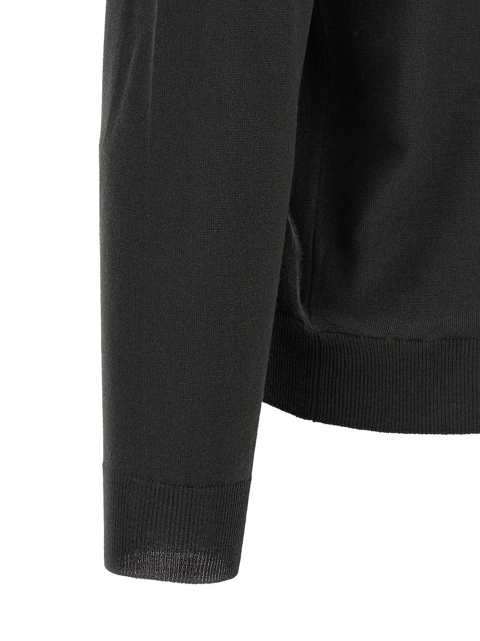 ZANONE Bicolor Virgin Wool Polo Shirt