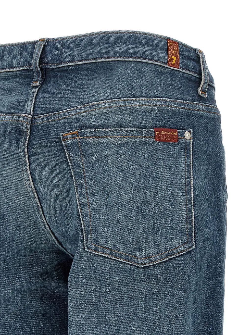 Jean fuselé en coton bleu 7 For All Mankind