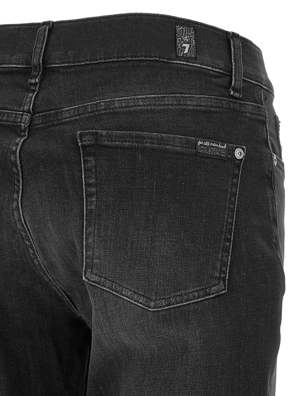 Jeans décontracté noir en coton 7 For All Mankind