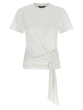 7 For All Mankind White Lyocell T-Shirt