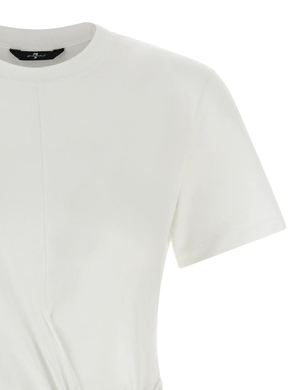 7 For All Mankind White Lyocell T-Shirt