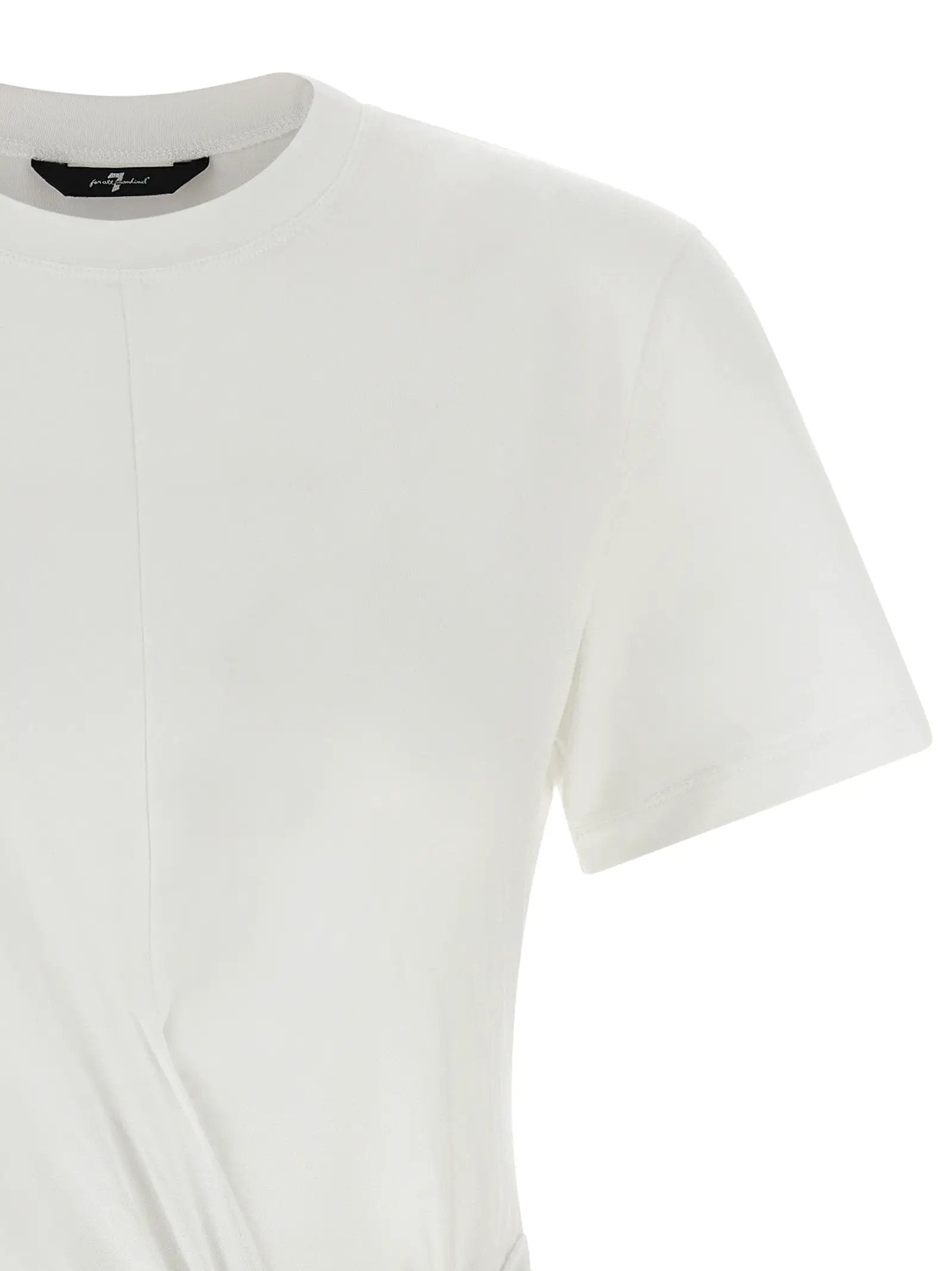 7 For All Mankind White Lyocell T-Shirt