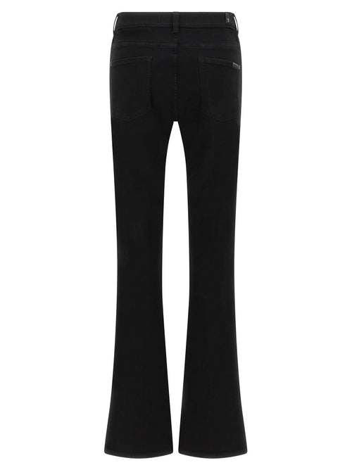Jean bootcut noir en coton 7 For All Mankind