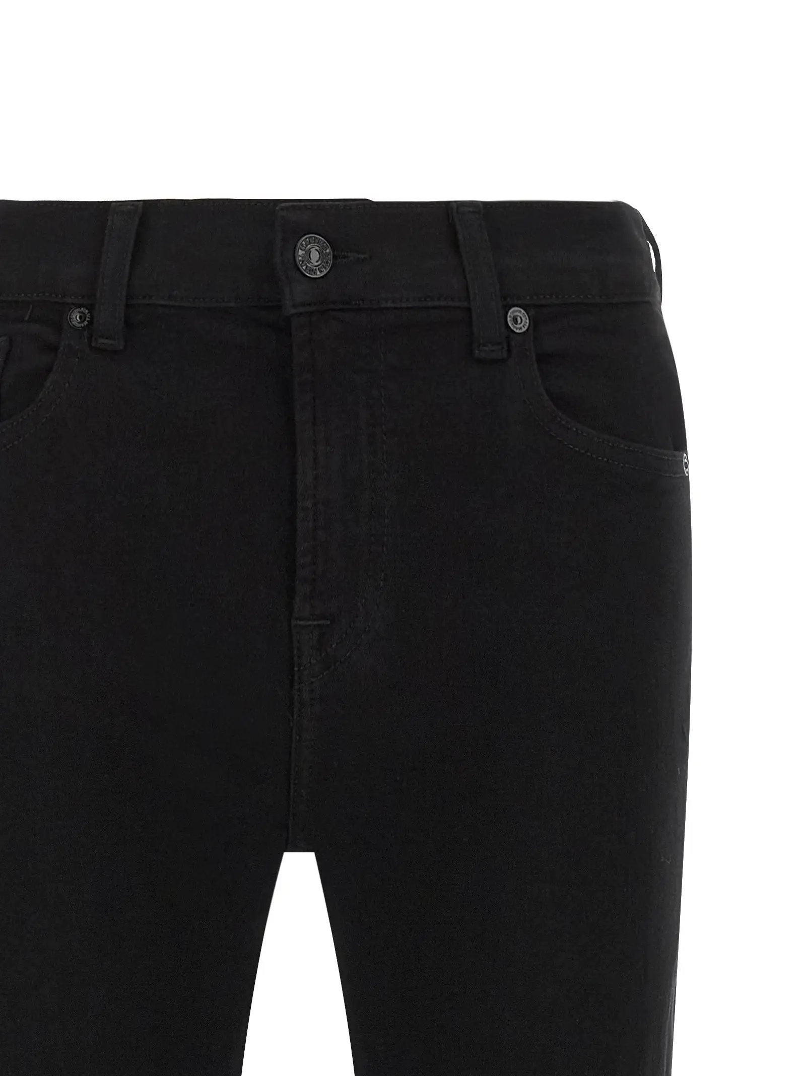 Jean bootcut noir en coton 7 For All Mankind
