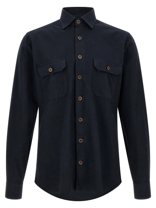 BORRIELLO BORRIELLO Blue Cotton Blouse