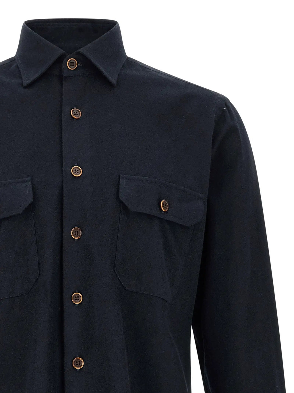 BORRIELLO Blue Cotton Blouse
