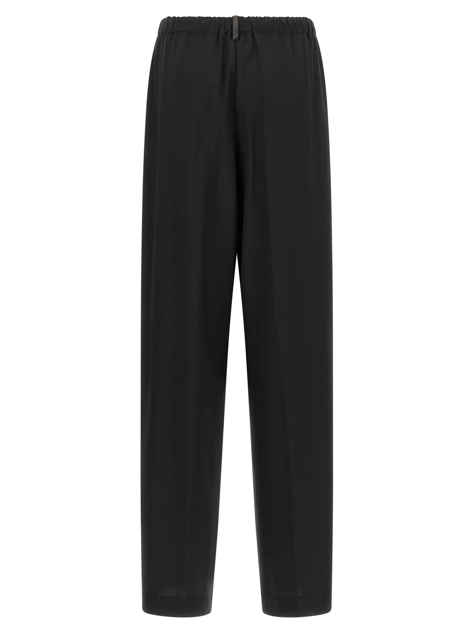 Fabiana Filippi Black Virgin Wool Casual Pants