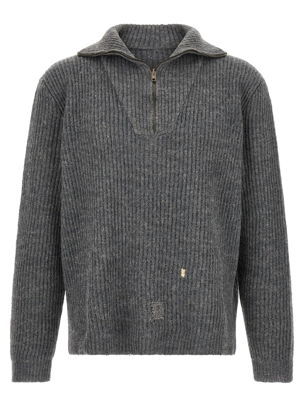 Maison Margiela Gray Linen Cardigan
