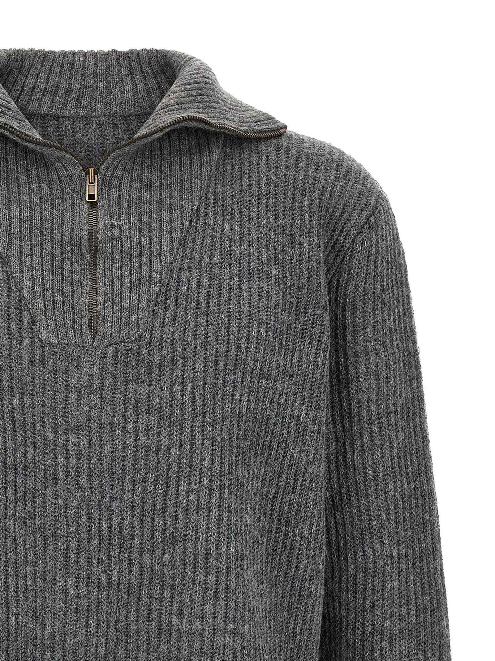 Maison Margiela Gray Linen Cardigan