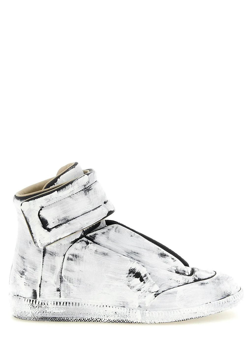 Maison Margiela Bicolor Calfskin Athletic Sneakers