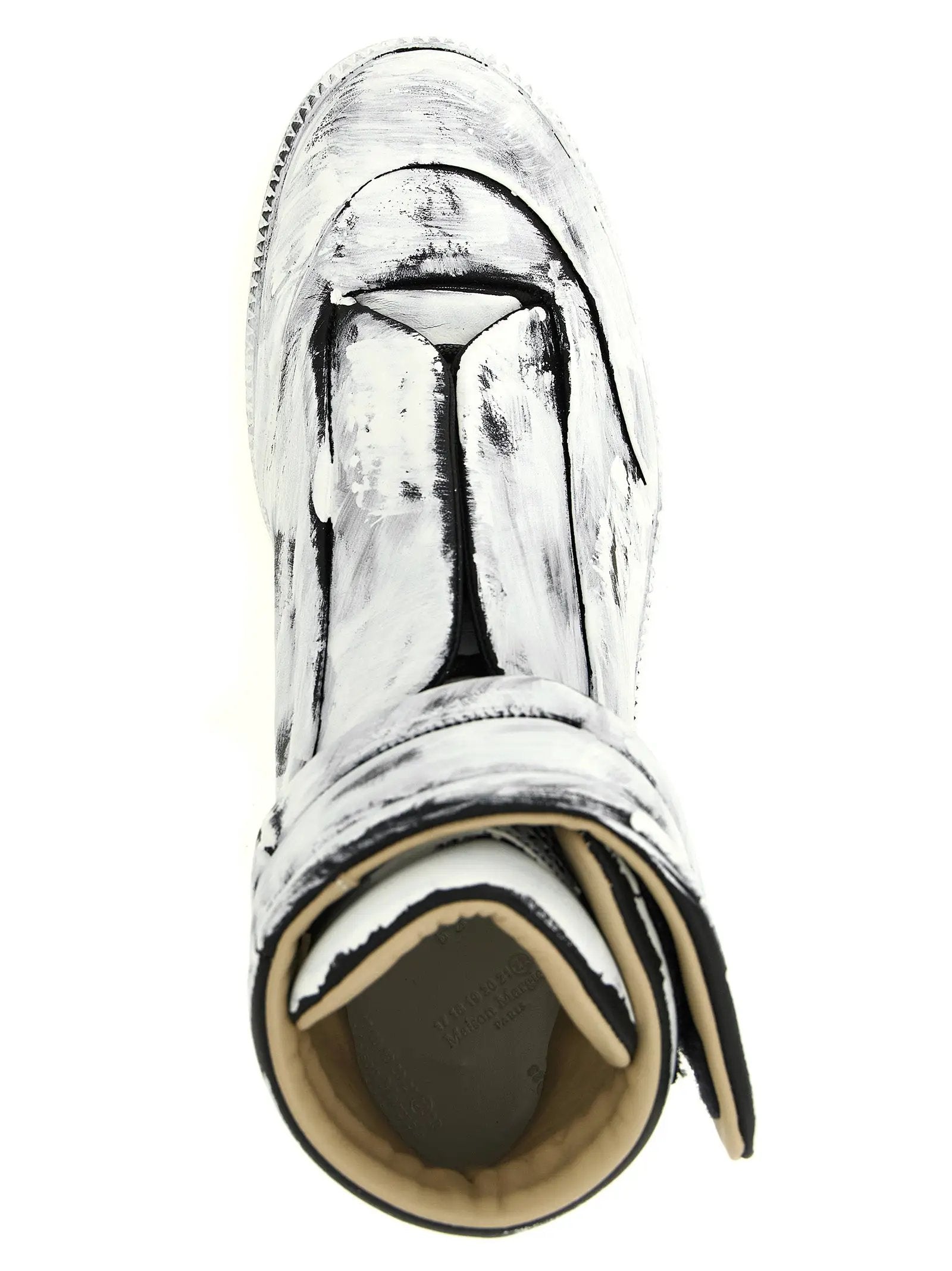 Maison Margiela Bicolor Calfskin Athletic Sneakers