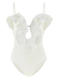 Zimmermann White Polyamide One-Piece Swimsuit