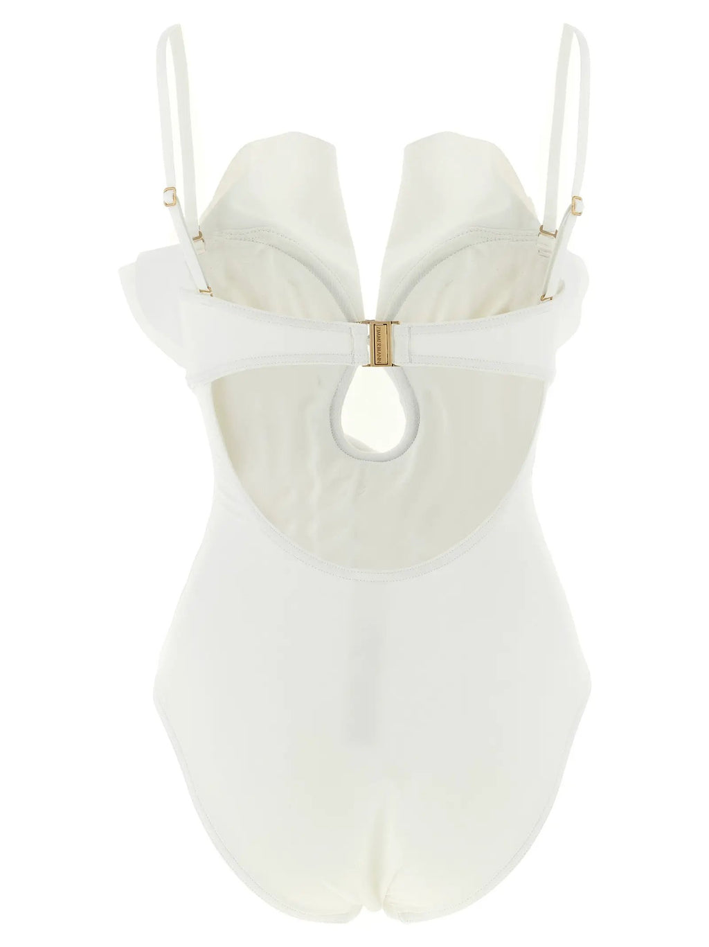 Zimmermann White Polyamide One-Piece Swimsuit