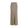 Max Mara Beige Silk Long Skirt