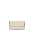 Valentino Garavani Beige Calf Leather Bos Taurus Wallet