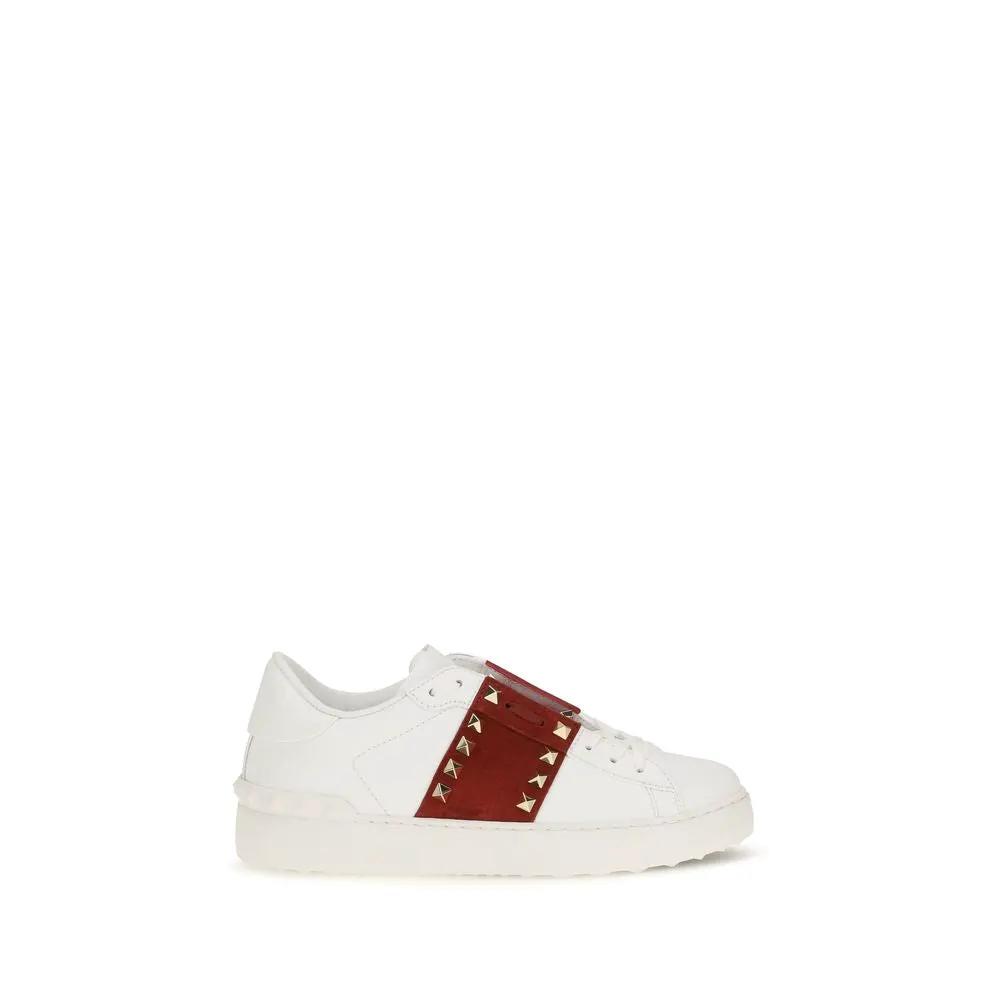 Valentino Garavani Valentino Garavani White Calf Leather Bos Taurus Low Top Sneakers