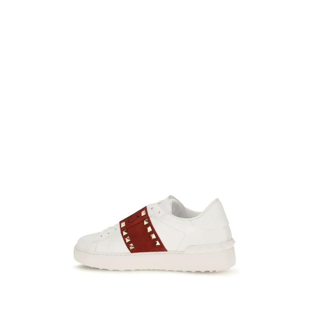Valentino Garavani Valentino Garavani White Calf Leather Bos Taurus Low Top Sneakers