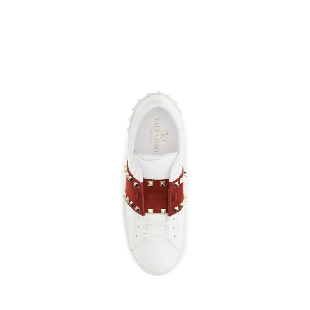 Valentino Garavani Valentino Garavani White Calf Leather Bos Taurus Low Top Sneakers