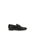 Valentino Garavani Valentino Garavani Black Calf Leather Bos Taurus Slip-On Loafers