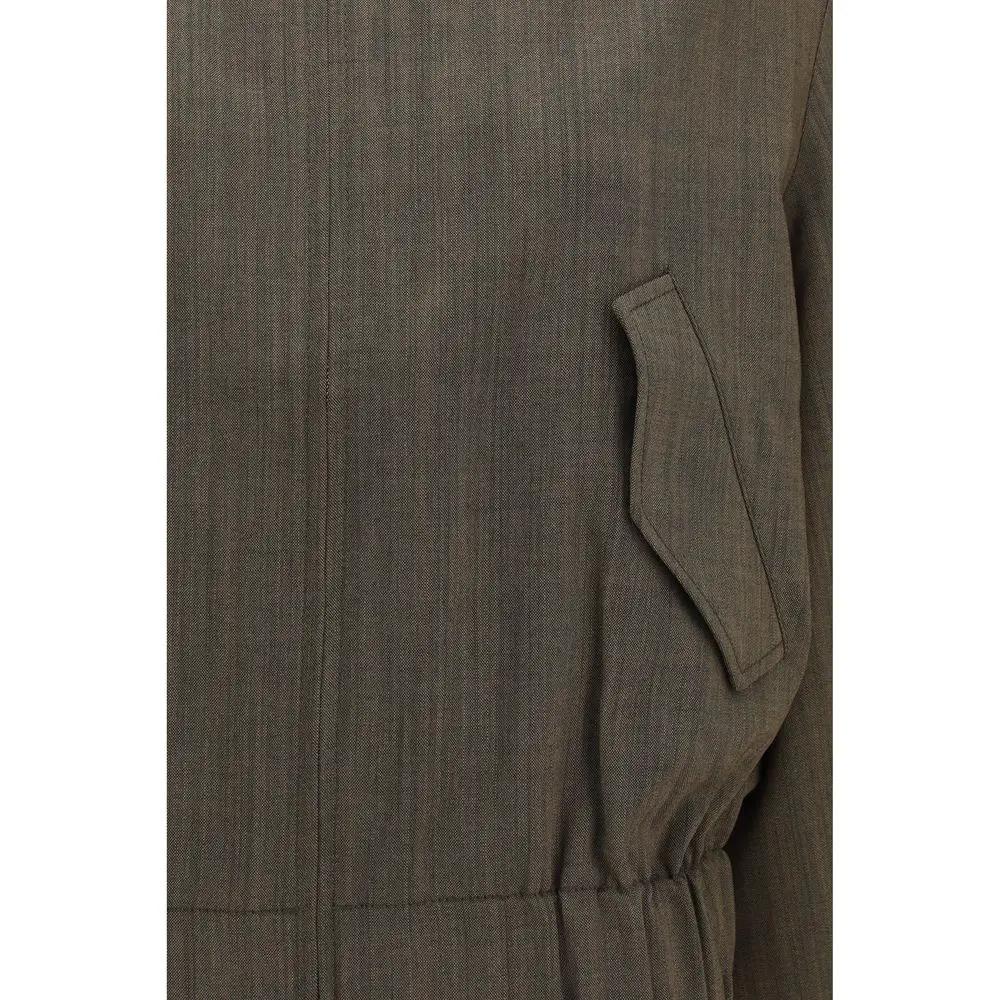 Ganni Bicolor Wool Oves Aries Bomber