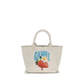 Ganni Beige Polyester Shoulder Bag