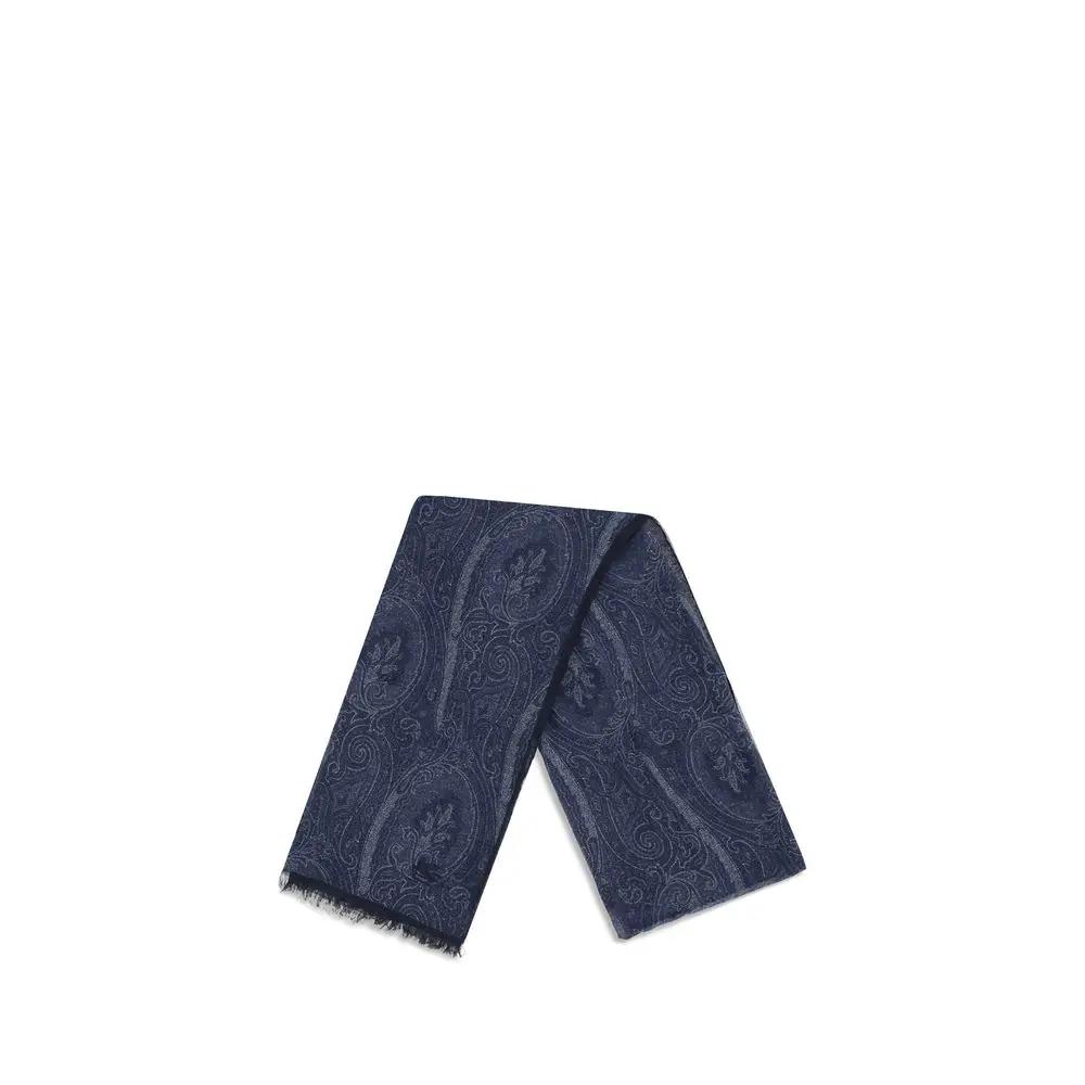 Etro Blue Modal Scarf