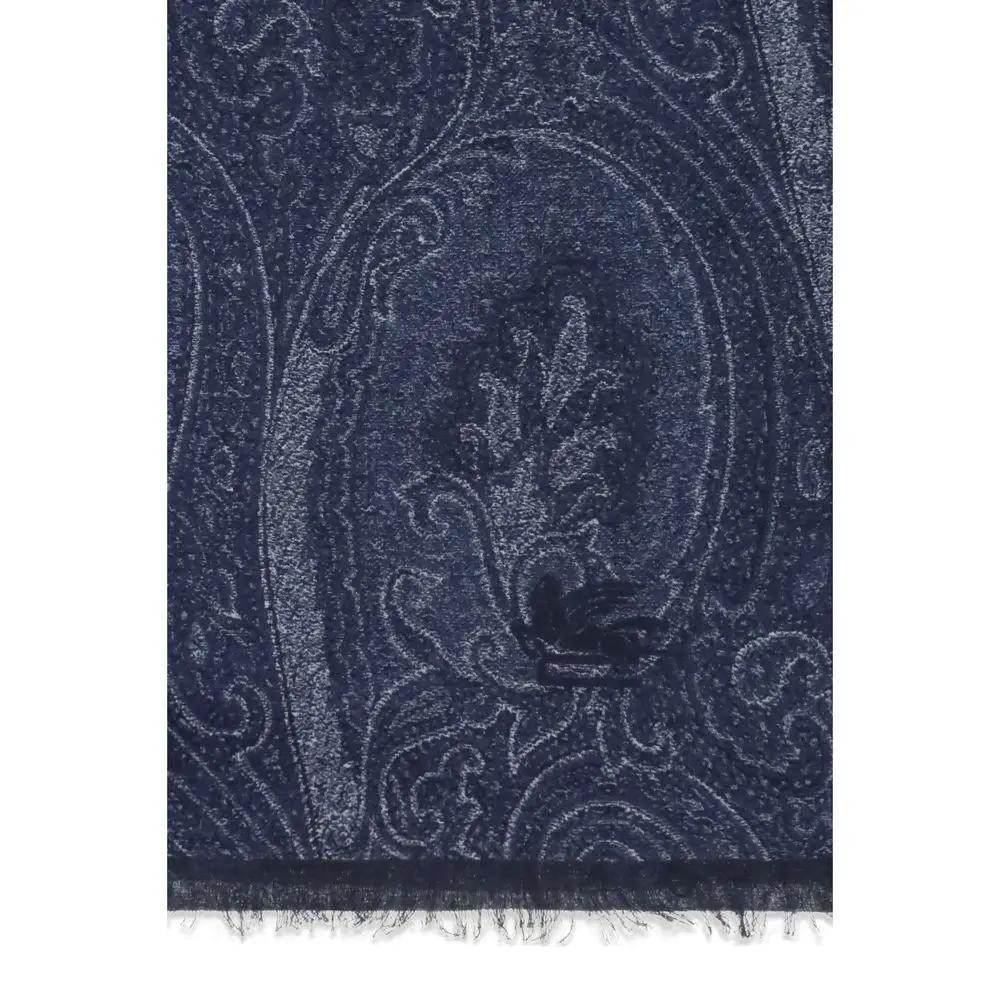 Etro Blue Modal Scarf