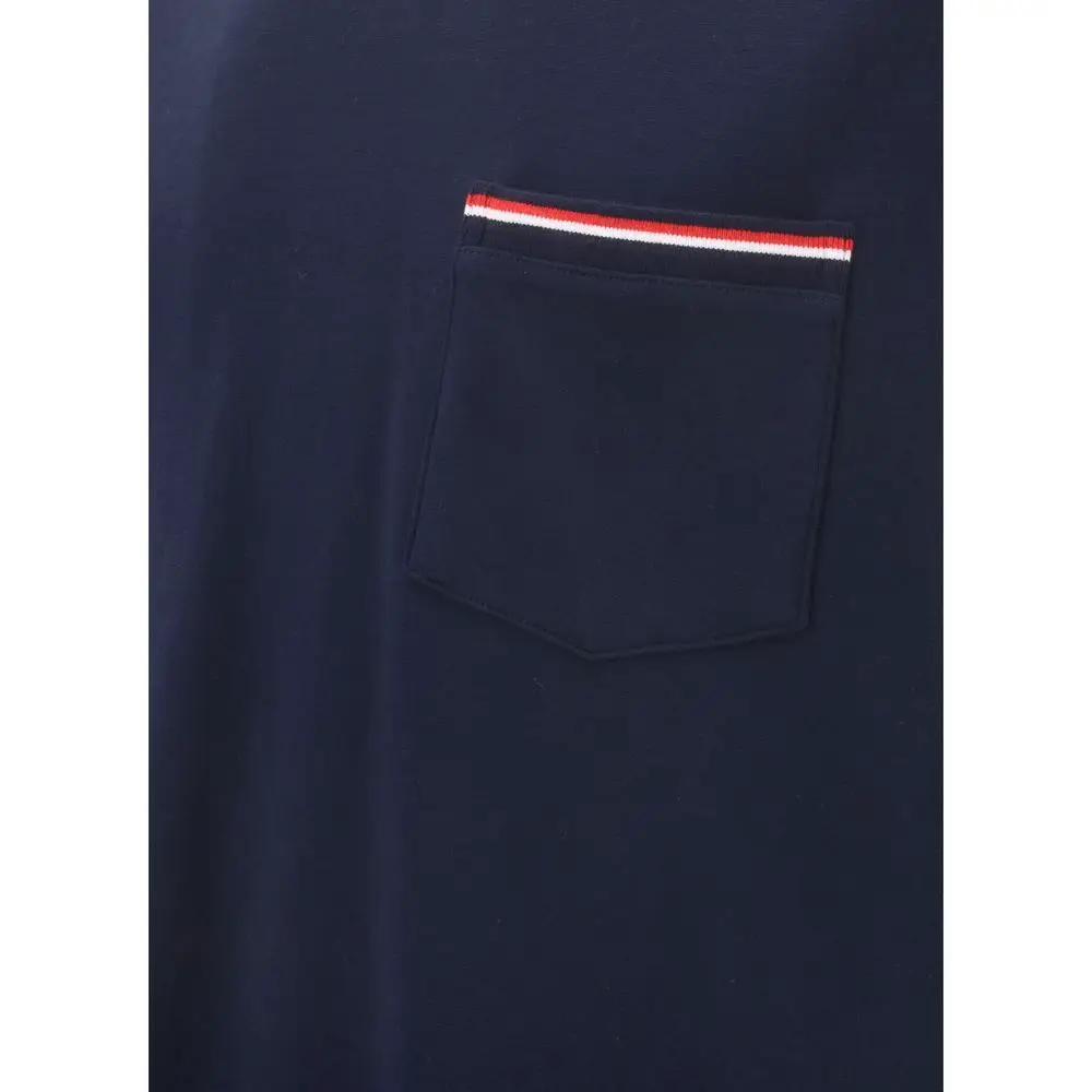 Thom Browne Blue Cotton T-Shirt