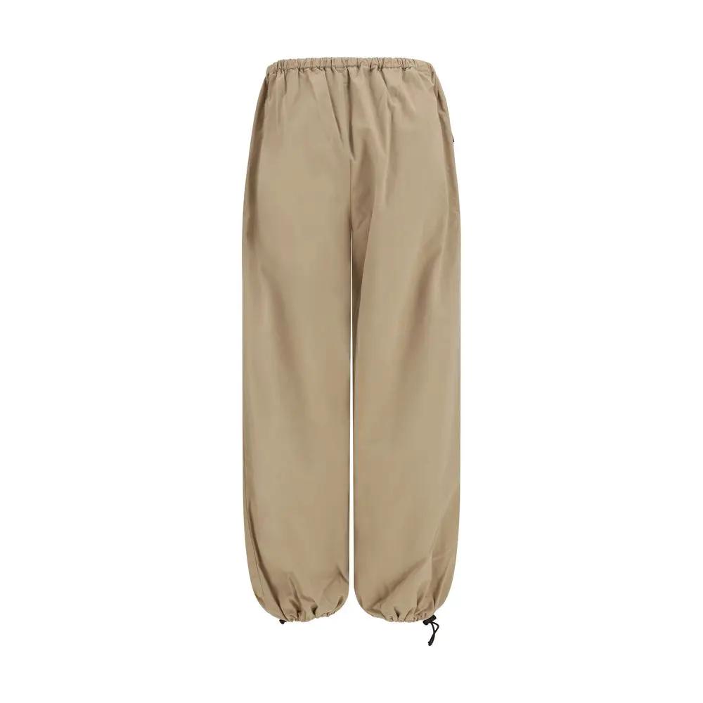Miu Miu Beige Cotton Athletic Pants