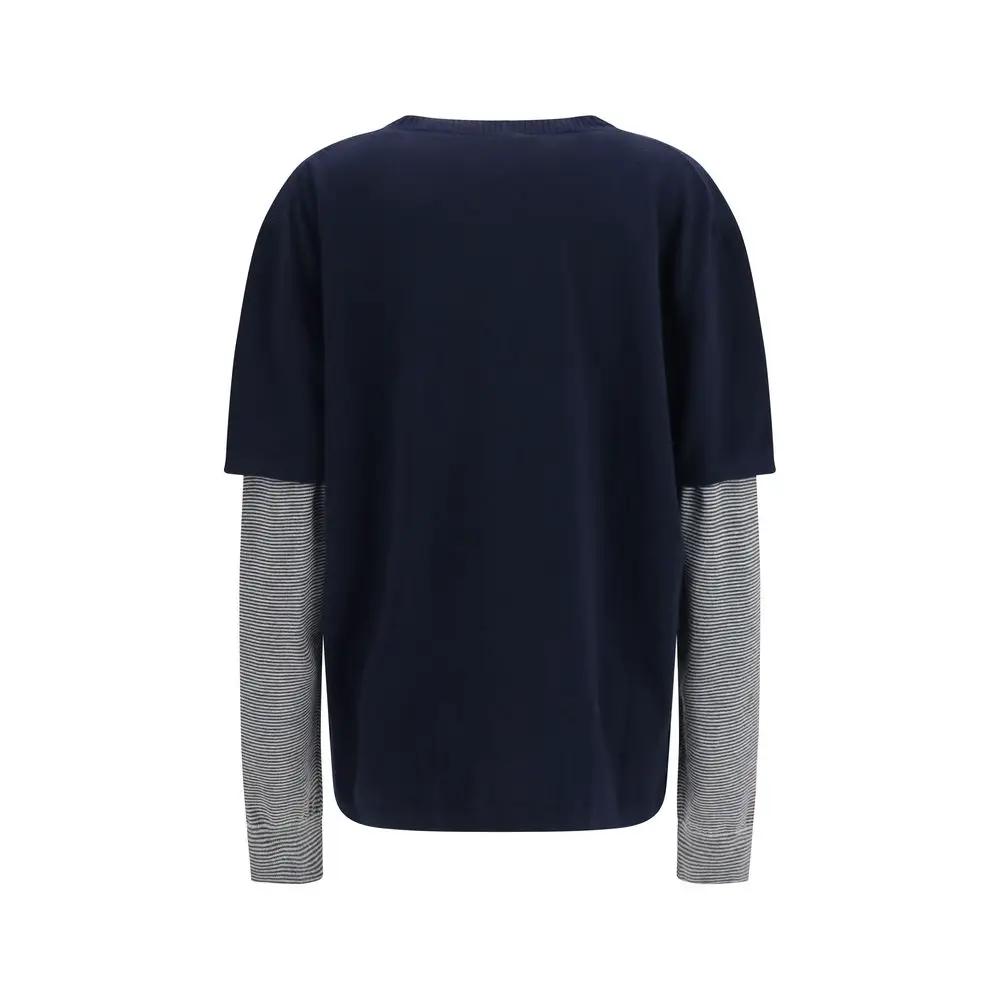 Miu Miu Blue Wool Oves Aries Sweatshirt