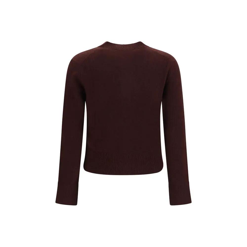 Maison Kitsuné Brown Wool Oves Aries Cardigan