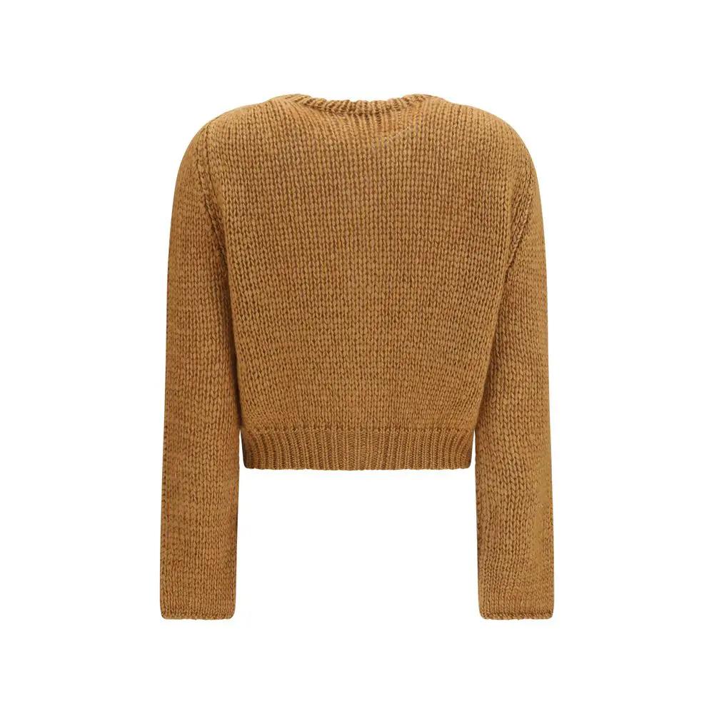 Forte_Forte Forte_Forte Brown Silk Cardigan