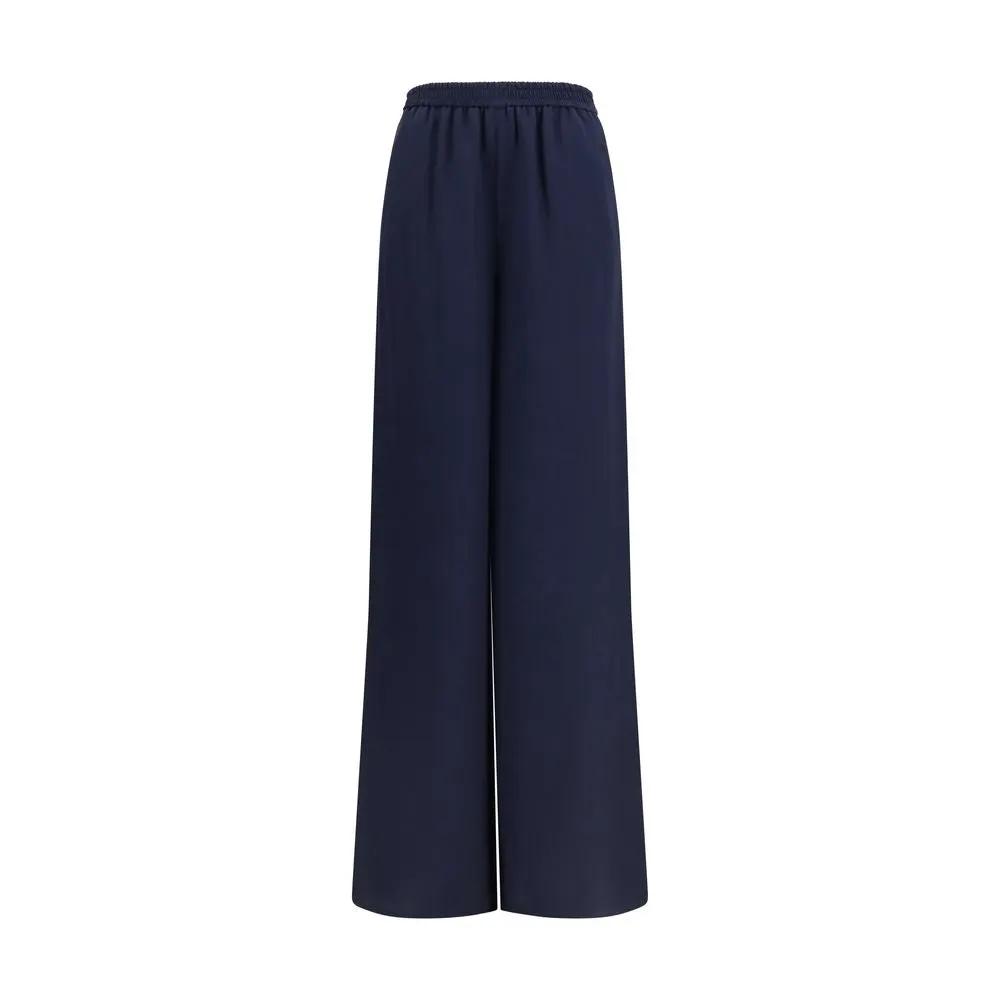 Max Mara Max Mara Blue Silk Casual Pants