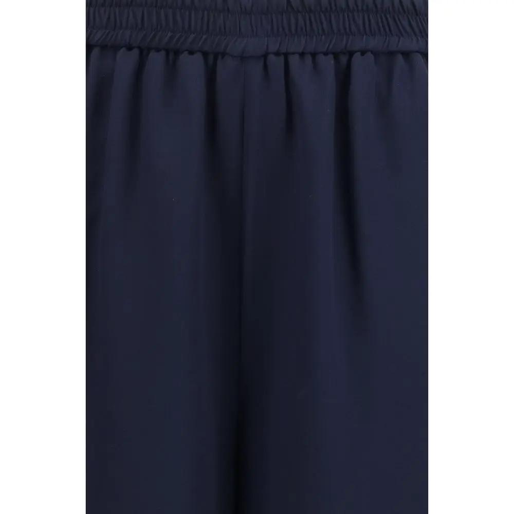 Max Mara Max Mara Blue Silk Casual Pants