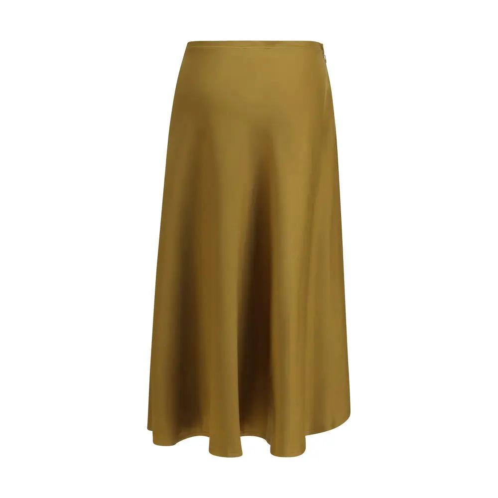 Ganni Ganni Bicolor Acetate Midi Skirt