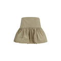 Ganni Ganni Beige Cotton Mini Skirt
