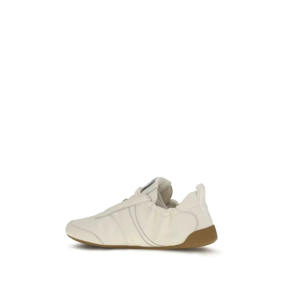 Chloé Chloé Beige Fabric Athletic Sneakers