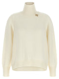 Fabiana Filippi White Virgin Wool Cardigan