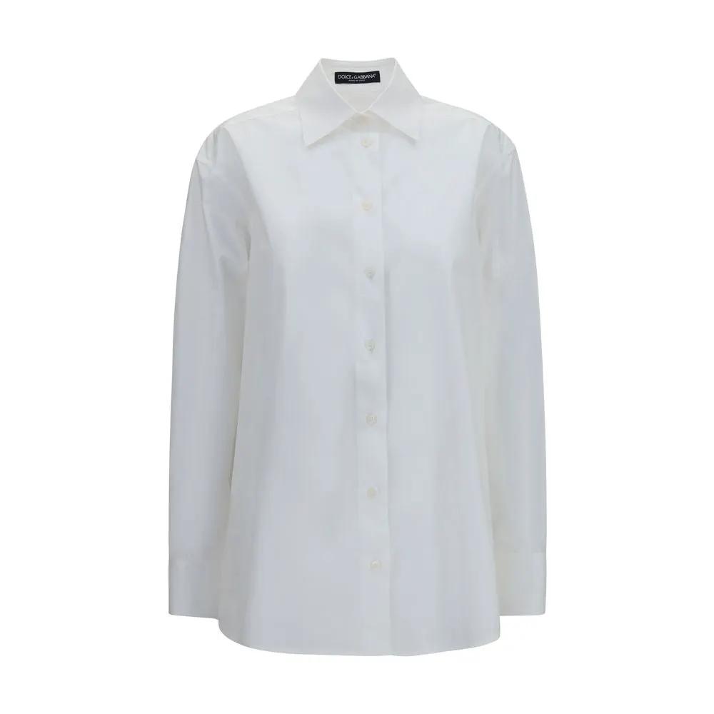 Dolce & Gabbana White Cotton Dress Shirt