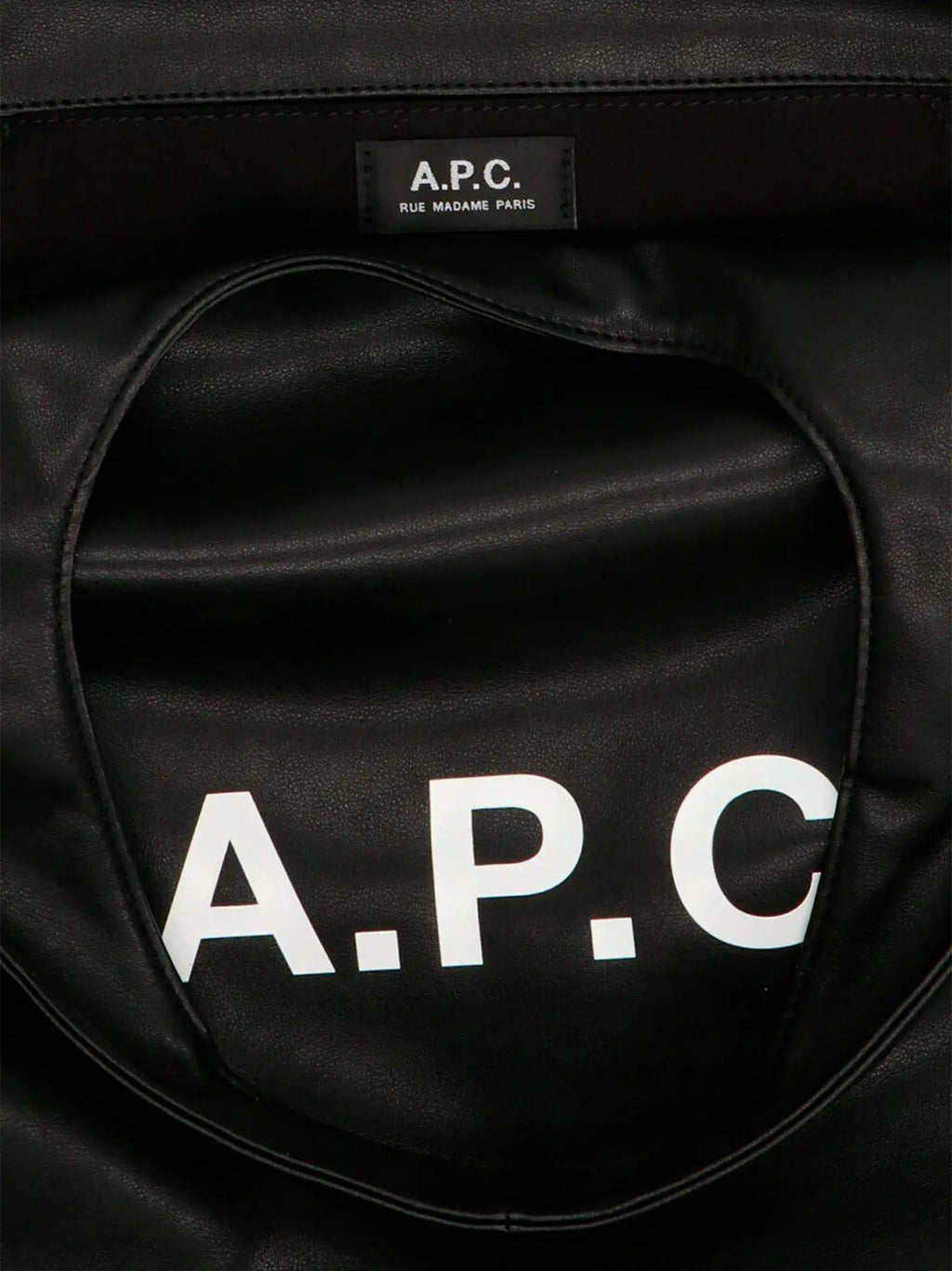 A.P.C. Black Polyethylene Tote Bag