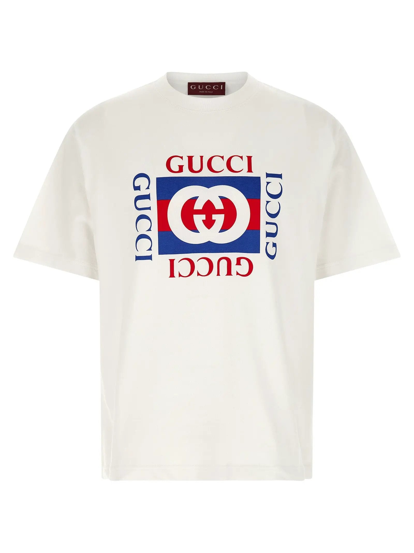 Gucci White Cotton T-Shirt